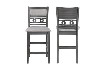 New Classic Furniture Gia Counter Chairs, Set of 2, Gray - color: Grey, size: Set of 2, style: Counter Chair