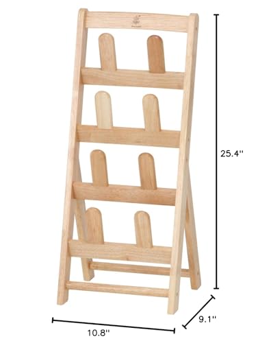 Fuji Boeki 10470 Bonheur Slipper Rack, Slipper Storage, For 4 Pairs, Width 10.8 x Depth 9.1 x Height 25.4 inches (27.5 x 23 x 64.5 cm),
