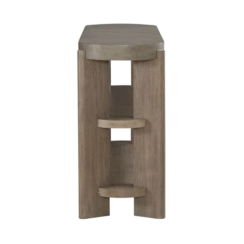 Liberty Furniture Affinity Sofa Table for Living Room - Dusty Taupe Faux Concrete Tops - size: Sofa Table