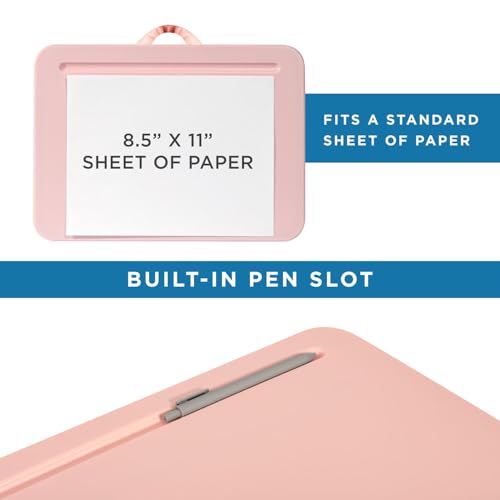LAPGEAR Compact Lap Desk – Rose Quartz, Fits 14" Laptops - color: Rose Quartz, size: 14″ Laptop (Compact)
