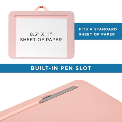 LAPGEAR Compact Lap Desk – Rose Quartz, Fits 14" Laptops - color: Rose Quartz, size: 14″ Laptop (Compact)