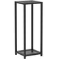 TOSKING Tall Plant Stand Indoor – 2-Tier Modern Metal Shelf, 30" Height & 200 LBS Capacity, Heavy Duty for Living Room, Balcony, Garden (Black) - color: Black-2-tier 30''