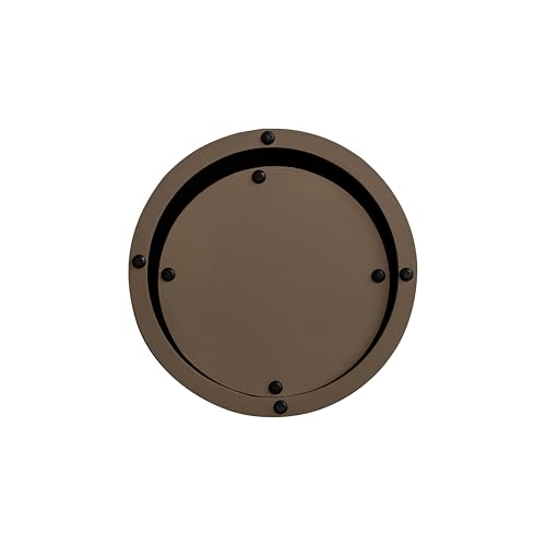 Nesting Coffee Table Set of 2, Modern Round Coffee Table, Wooden Circle Accent Tables for Small Spaces Living Room Bedroom Balcony Office Drum Side Table, Brown Burl - color: Brown Burl