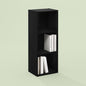 Frei 3-Tier Bookcase, Bookshelf, Toolless Assembly, for Home Office, Living Room, Bedroom, Black Oak - color: Black Oak, size: 9.3 (D) x 12 (W) x 31.5 (H) Inches