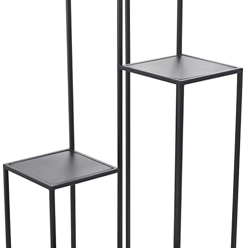 Deco 79 Metal 4 Tier Plantstand, 16" x 16" x 40", Black - color: Black, size: 16" x 16" x 40"