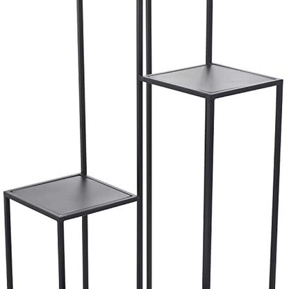 Deco 79 Metal 4 Tier Plantstand, 16" x 16" x 40", Black - color: Black, size: 16" x 16" x 40"