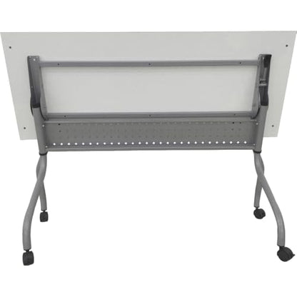 Lorell White Laminate Flip Top Training Table