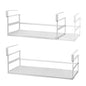 Under Shelf Storage Basket, 2-Pack Under Cabinet Shelf Organizer | Expandable Hanging Basket Holds 35 lbs Add-On Kitchen Pantry Cupboard Counter Laundry 13.19-23.03" W x 7.2" D x 5.12" H - size: 13.19-23.03" W × 7.2" D × 5.12"H