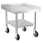 HARDURA Stainless Steel Equipment Stand Metal Prep Table with Casters 30"X 24" NSF 430 for Commercial Food Prep - size: 30" x 24"