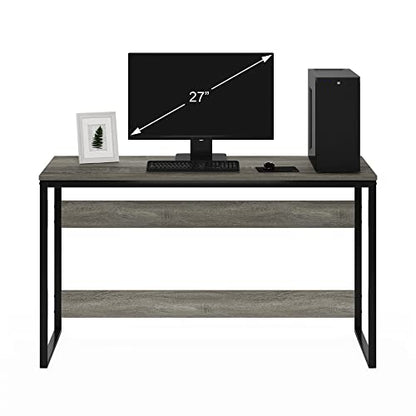 Furinno Moretti Modern Lifestyle Enhanced Study Desk 52 Inch, 52-Inch, French Oak Grey - color: French Oak Grey, size: 52 inches
