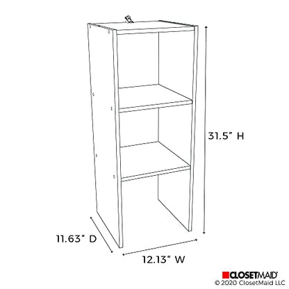 ClosetMaid 8953 Stackable Vertical Organizer, 31.5" H x 12.01" W x 11.61" D, White - color: White