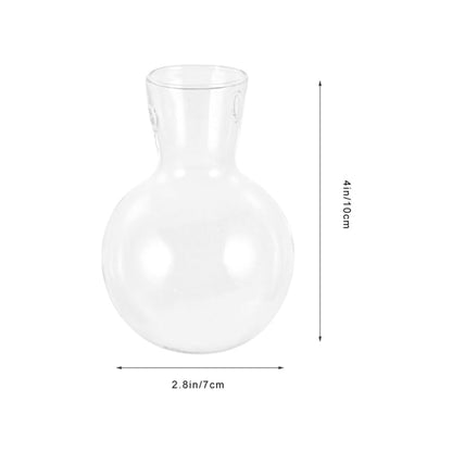 Toddmomy Clear Glass Planters 2Pcs Hydroponic Glass Vase for Indoor Plants Terrarium Plants Flower Holder Suspended Vase Decor for Home Office Table Centerpieces