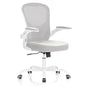 Office Chair, Ergonomic Desk Chairs 330LBS Capacity High Back Mesh Computer Chair with Flip-up Armrests, Comfy Work Chair with Adjustable Lumbar Support - color: Beige-grey