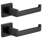 LANC Black Toilet Paper Holder, Bathroom Toilet Paper Roll Holder Wall Mounted, Modern Matte Black TP Holder for Bathroom Kitchen Stainless Steel, 2 Pack, A8807MB-P2 - color: Matte Black, size: Right(Screw-2Pcs)