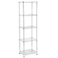 Chrome Small 5 Tiers Wire Shelving NSF Certified. Adjustable Storage Rack for Kitchen,Garage,and Laundry Utility Room (Chrome-Small-5Tiers-16x12x55) - size: Chrome-5Tiers-16x12x55"
