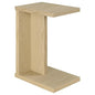 Coaster Home Furnishings - Clower - Wood - C-Shaped Side Table with Rectangular Top, Open Form, and Square Edges - Living Room - Light Oak - 930275 - color: Light Oak
