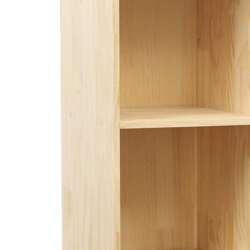 Wooden 10 Cube Shelf Bookcase, Floorstanding Bookshelf with Open Compartments & Back Panel 59.06x11.81x23.62 Inch, Solid Wood Cube Storage Organizer for Living Room, Bedroom, Home Office - size: 10 Cube