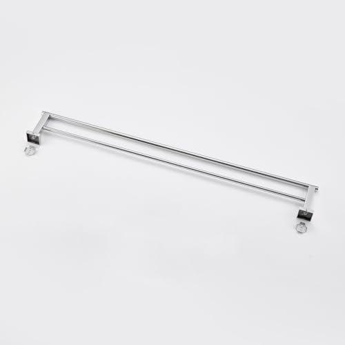 Miyili 36-Inch Double Towel Bar Stainless Steel Bathroom Towel Rack Holder Wall Mount Polished Finish, A02N90B - color: Polished Steel, size: 36-Inch