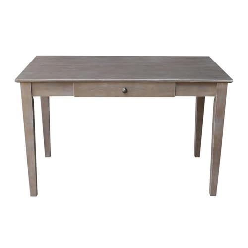International Concepts Writing Desk with Drawer - color: Washed Gray Taupe
