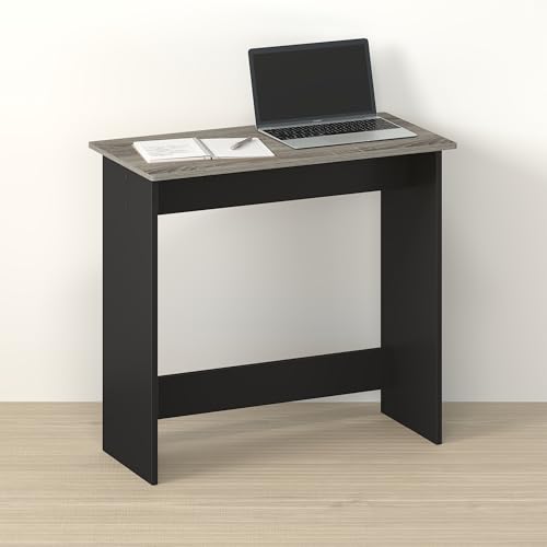 Handa 32 Inch Computer Small Desk, Classroom Home Office Bedroom Wooden Table, Dark Limed Oak/Black - color: Dark Limed Oak/Black