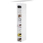 Whitmor Hanging Shoe Organizer, 8 Shelves-Hanging Closet Organizer, Hanging Shoe Rack for Small Closet, Hanging Shelves for Storage Shoes Clothes 11.5" D x 5.5" W x 41" H, White