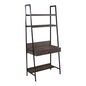 SEI Furniture - Lizvan Industrial Ladder Desk with Storage - Industrial Design, Grey Iron and Wood - Ideal for Home Office, Bedroom (HO1133637)