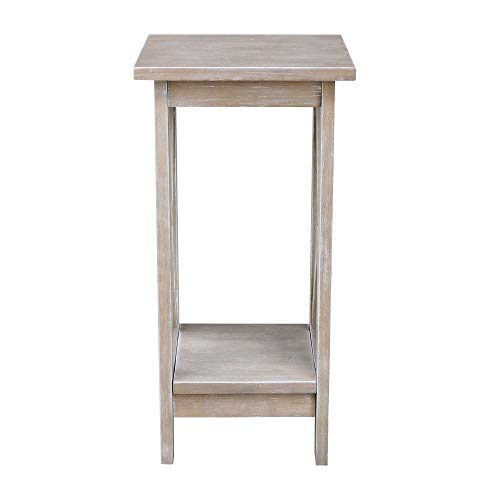 International Concepts 24" X-Sided Plant stand, Gray - color: Gray, size: 12 inch W x 12 inch D x 24 inch H
