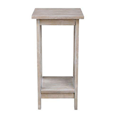 International Concepts 24" X-Sided Plant stand, Gray - color: Gray, size: 12 inch W x 12 inch D x 24 inch H