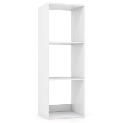 3 Cube Storage Organizer, 3 Tier Floor Standing Bookcase, Small Bookshelf for Small Spaces, Wooden Open Display Shelf for Living Room, Bedroom, Study, White Bookshelf with Open Back - size: 3 Cubes