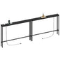 ELYKEN 94.5" Narrow Console Table with Outlet, Sofa Table Behind Couch | Extra Long Skinny Entryway Tables with Charging Station for Living Room, Hallway, 5.9 x 94.5 x 29.5in, Black - color: Black, size: 5.9"DX94.5"WX29.5"H