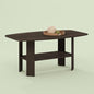 Gurney Coffee Table with Shelf for Living Room, Cocoa - color: Cocoa
