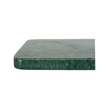 Howard Elliott Collection Evergreen Marble Coaster Set of 4, Square Green Marble Drink Coasters for Table Protection, Decorative Accent for Coffee Table or Bar, 0.5H x 4W x 4D Each, Green