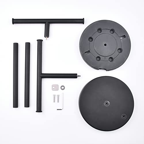 Black Hand Towel Holder Stand, Double Towel Rack T-Shape Hand Towel Stand for Bathroom Countertop, SUS304 Stainless Steel (Matte Black) SHUNLI - color: Black-l