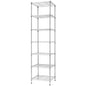 Finnhomy Heavy Duty 7 Tier Wire Shelving, 18x18x72 inches 7 Shelves Storage Rack with Thicken Steel Tube, Pantry Shelves for Storage, Adjustable Metal Shelving Unit, NSF Certified, Chrome - size: 72"H-Chrome