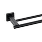 Miyili Matte Black Double Bath Towel Bar 36-Inch Stainless Steel Hand Towel Rack for Bathroom Wall Mount, A02B90B - color: Matte Black, size: 36-Inch