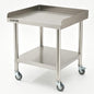 Garvee Stainless Steel Straight Edge Equipment Table with Wheels, Heavy Duty 39x27x18 inch Commercial Prep Table, 0.7mm Thick - size: 39*27*18inch