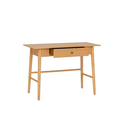 Linon Melissa Natural Wooden One Drawer Writing Desk - color: Natural