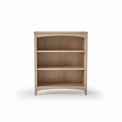 Camaflexi Shaker Style 3 Shelf Bookcase/Solid Wood / 36" High/Adjustable Shelving/Closed Back/Display Bookshelf for Living Room, Bedroom, Home and Office, Light Oak - color: Light Oak, size: 36"