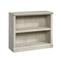 Sauder 2 Tier Book Shelf Wooden Bookcase Multipurpose Bookshelf for Home Office, Living Room, in Chalked Chestnut - color: Chalked Chestnut Finish