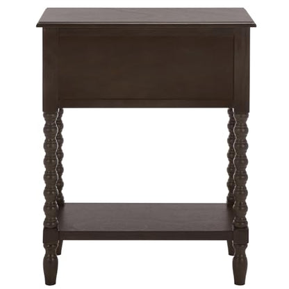 SAFAVIEH Furniture - Athena 3-Drawer Console Table - Dark Chocolate - Solid Wood - Farmhouse Classic Design - Ideal for Entryway, Living Room, Hallway, 23.5" W x 13" D x 29.5" H (CNS5703D) - color: Dark Chocolate