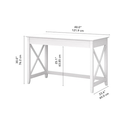 Bush Home Key West 48W Writing Desk in Pure White Oak