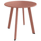Grand patio Outdoor Side Table Round End Table with Square Feet Small Accent Table Great for Patio Balcony - color: Rose Dawn