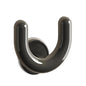 U-Shaped Wall Mounted Shoe Rack, Suction Cup No-Drill Installation Coat Hooks, Space Saving Slipper Holder for Bathroom(Gunmetal Grey) - color: Gunmetal Grey