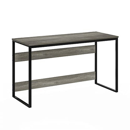 Furinno Moretti Modern Lifestyle Enhanced Study Desk 52 Inch, 52-Inch, French Oak Grey - color: French Oak Grey, size: 52 inches