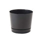 Novelty Majestic Full Depth Round Cylinder Pot, Glossy Black, 6-Inch (10068) - color: Black, size: 6 Inch