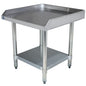 Stainless Steel Equipment Grill Stand with Adjustable Undershelf | Heavy Duty 18-Gauge Top | NSF Certified for Commercial Kitchen & Utility Use (24"x24") - size: 24"x24"