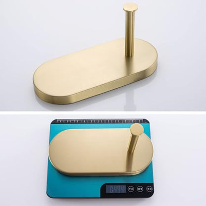 RANDOM Brushed Gold Toilet Paper Holder with Shelf SUS 304 Stainless Steel Bathroom Accessories Tissue Holder Roll Dispenser Storage Wall Mounted.93088BG - color: A-brushed Gold