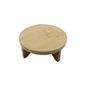 Oedema 4.45-inch Solid Wood Mini Plant Stand Short Flower Stand Round Plant Riser for Small Items, Flower Pot, Small Plant, Gift, Tabletop Decor, Office - size: 4.45inch/113mm