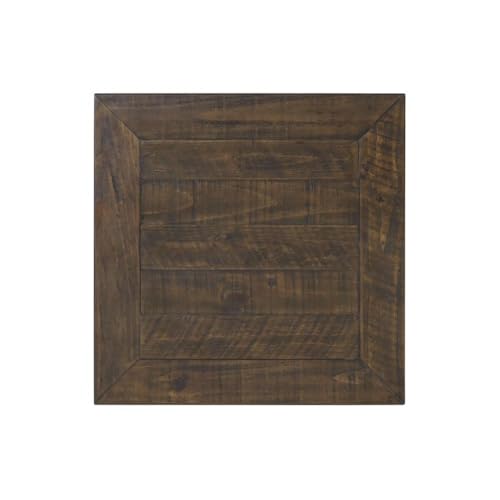 Martin Svensson Home Monterey Solid Wood End Table, Cream White and Brown | Farmhouse Rustic, Coastal Side Table, Drawer and Shelf - color: Cream White With Brown Top