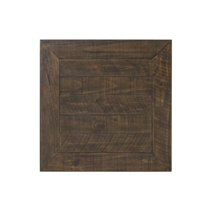 Martin Svensson Home Monterey Solid Wood End Table, Cream White and Brown | Farmhouse Rustic, Coastal Side Table, Drawer and Shelf - color: Cream White With Brown Top
